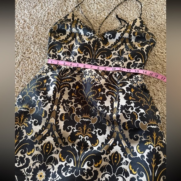 Free People Black and Cream Mini Dress - Picture 12 of 12